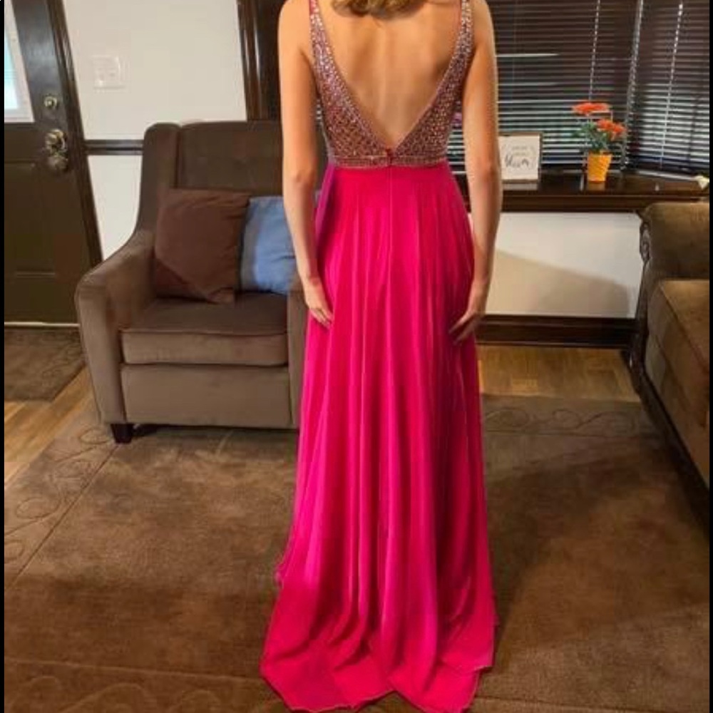 Jovani Chiffon Dress (custom) - Picture 5 of 10